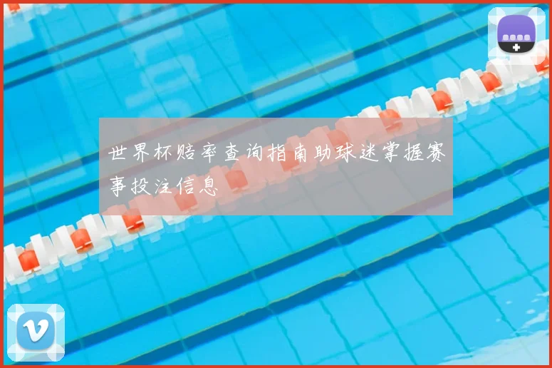世界杯赔率查询指南助球迷掌握赛事投注信息